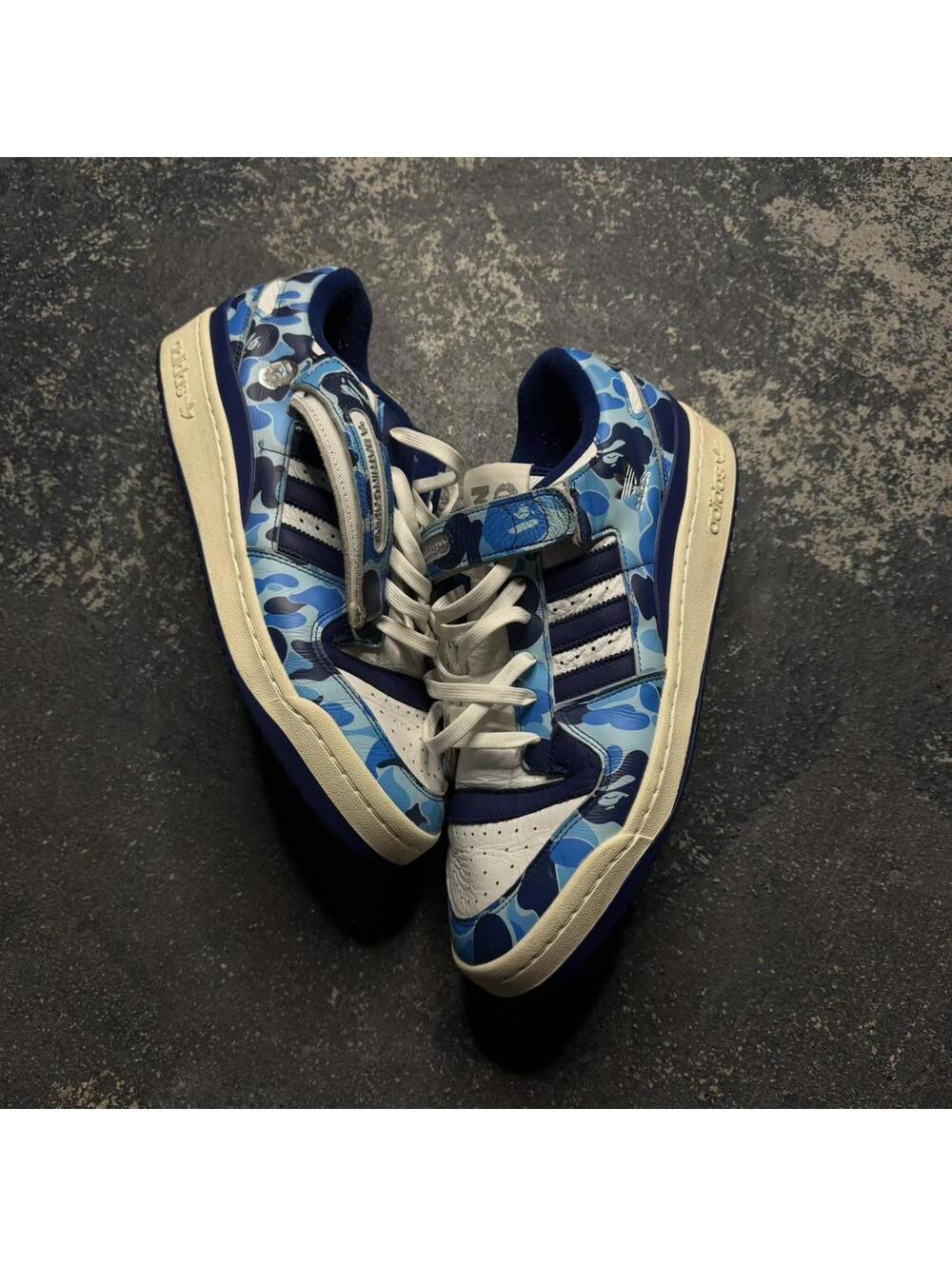 Adidas Forum 84 Low Bape 30th Anniversary Blue Camo